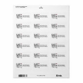 Eet, Drink en wees Merry Etiket (Full Sheet)