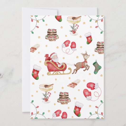 Eet Drink en wees Merry Kaart (Achterkant)