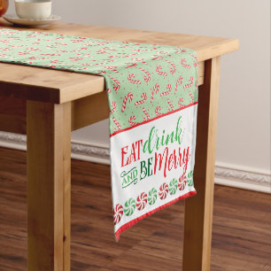 Eet Drink en wees Merry Medium Tafelloper