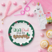 Eet, Drink en wees Merry Papieren Bordje (Feest)