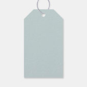 Eet Drink en wees Merry Script Trypography Green Cadeaulabel (Achterkant)