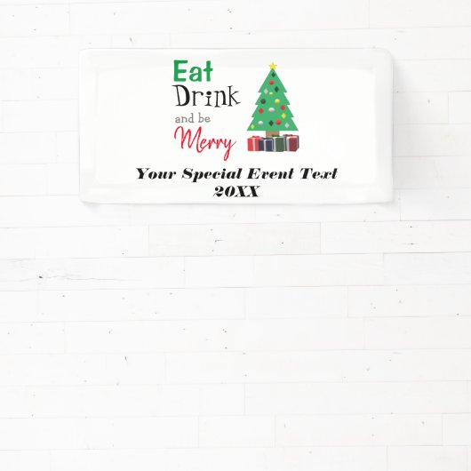 Eet, Drink en wees Merry Spandoek (Insitu)