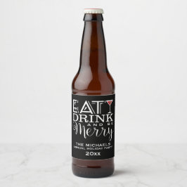 Eet, Drink en wees Merry, Stripes Bier Etiket