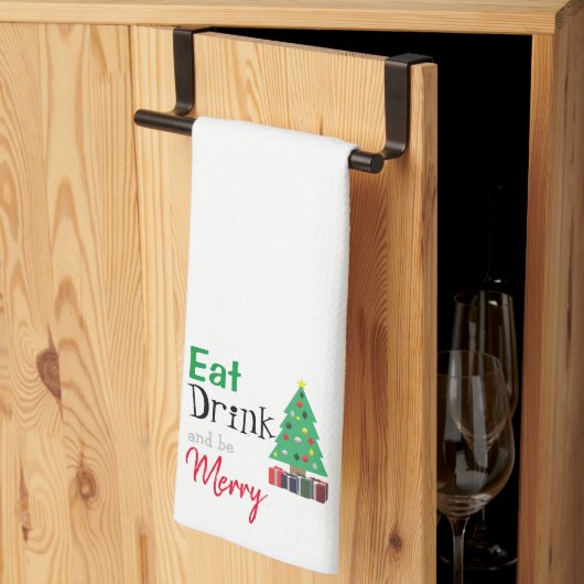 Eet, Drink en wees Merry Theedoek (Derde Gevouwen)