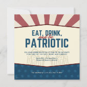 Eet, Drink en wees patriottisch Kaart (Voorkant)