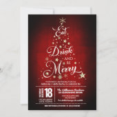 Eet, Drink en wees prettig kerstfeest Kaart (Voorkant)