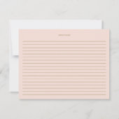 Eet Drink en wees samen Blush en Gold Recipe (Achterkant)