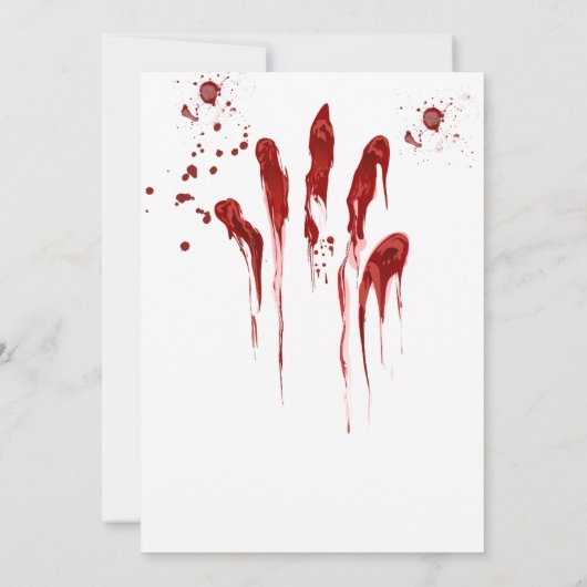 Eet, Drink en wees scarry uitnodiging (Achterkant)