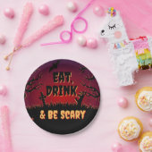 Eet, Drink en wees schitterend Bord van halloween (Feest)