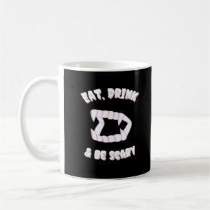Eet Drink en Wees Schrikbarend Vampier Minimalisti Koffiemok