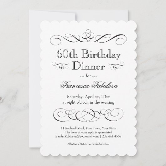 Eet Drink en wees sensationeel 60 verjaardagsfeest Kaart (Achterkant)