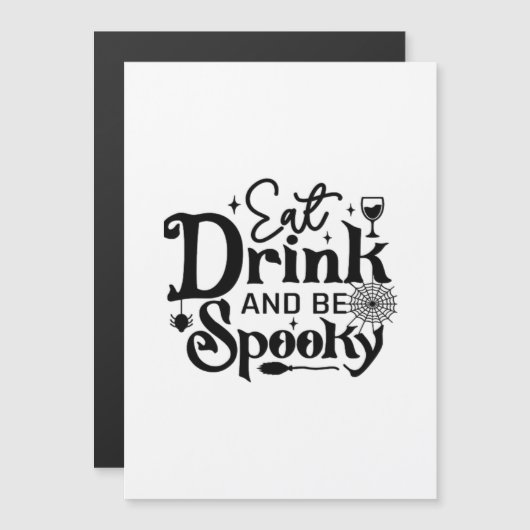 Eet, drink en wees spooky retro klassieker (Voorkant / Achterkant)