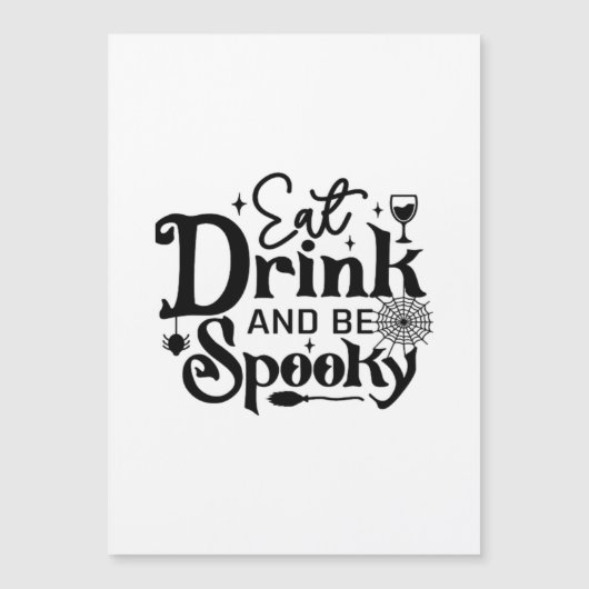 Eet, drink en wees spooky retro klassieker (Voorkant)