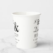 Eet Drink en wees tachtig throwback 80e verjaardag Papieren Bekers (Links)