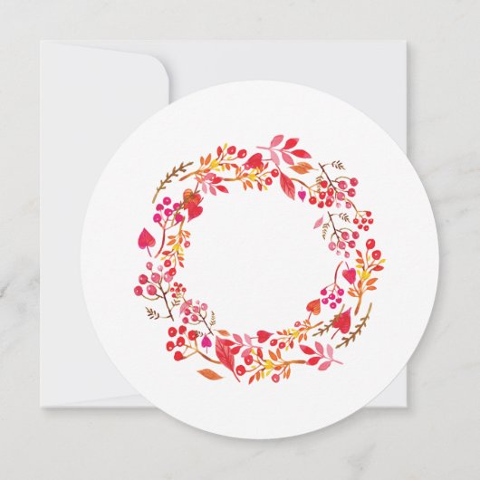 Eet Drink en wees Thankful Thanksgiving Dinner Kaart (Achterkant)