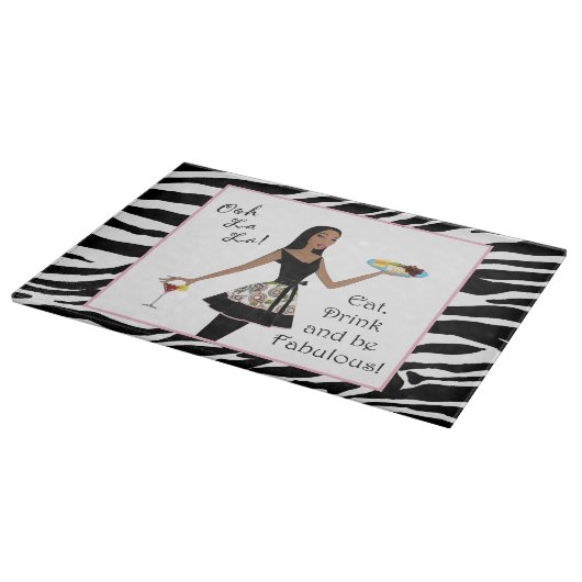 "Eet, Drink en wees verbluffend!" Afrikaanse Ameri Snijplank (Hoek)