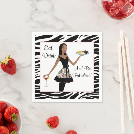 "Eet, Drink en wees verbluffend!" Servetten (Insitu)