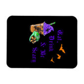 Eet, Drink En Wees Vreselijk Halloween Minimaal Sc Magneet (Horizontaal)
