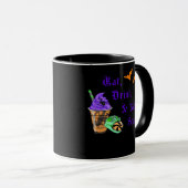 Eet, Drink En Wees Vreselijk Halloween Minimaal Sc Mok (Voorkant rechts)