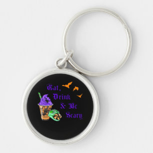 Eet, Drink En Wees Vreselijk Halloween Minimaal Sc Sleutelhanger