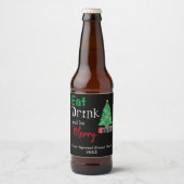 Eet, drink en wees vrolijk bier etiket (Voorkant)