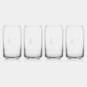 Eet, drink en wees vrolijk blikvorm glas (Achterkant)