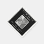 Eet Drink en wees vrolijk bruiloftsfeestservetten Servet (Hoek)