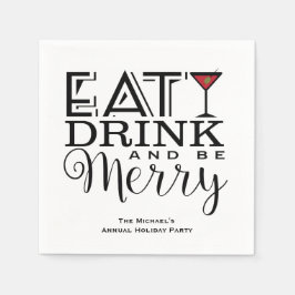 Eet, Drink en wees vrolijk, feestje Servetten