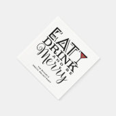 Eet, Drink en wees vrolijk, feestje Servetten (Hoek)