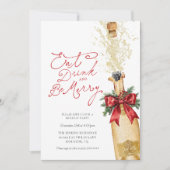 Eet Drink en wees vrolijk feestuitnodiging Kaart (Voorkant)