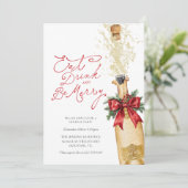 Eet Drink en wees vrolijk feestuitnodiging Kaart (Staand voorkant)