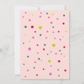 EET DRINK en wees VROLIJK Gepersonaliseerde Blush  Kaart (Achterkant)