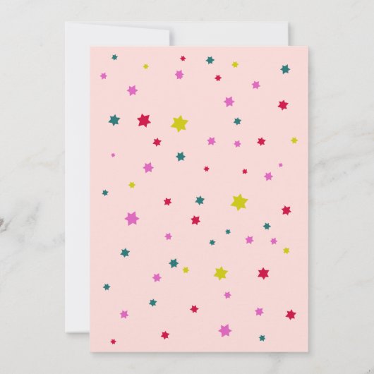 EET DRINK en wees VROLIJK Gepersonaliseerde Blush  Kaart (Achterkant)