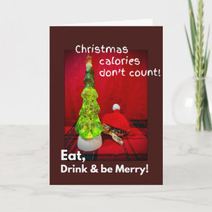 Eet drink en wees vrolijk grappige baby sulcata sc kaart