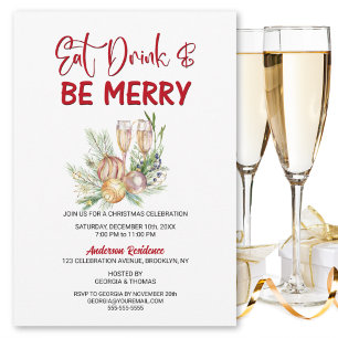 Eet Drink en wees vrolijk kerstfeest Kaart