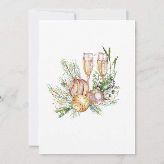 Eet Drink en wees vrolijk kerstfeest Kaart (Achterkant)