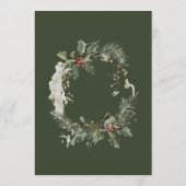 Eet, Drink en wees vrolijk kerstfeest Menu (Achterkant)