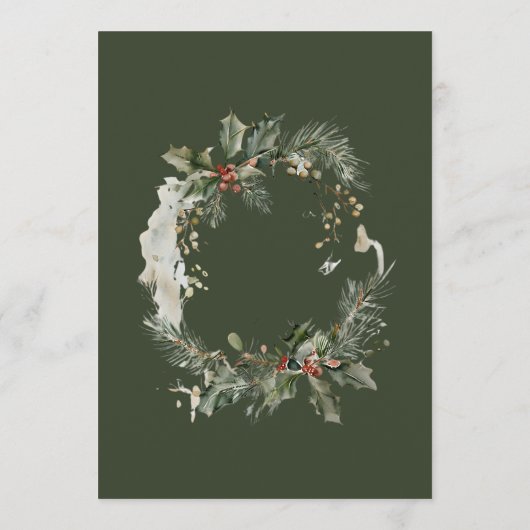 Eet, Drink en wees vrolijk kerstfeest Menu (Achterkant)