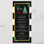 Eet Drink en wees vrolijk kerstfeest Menu (Voorkant)