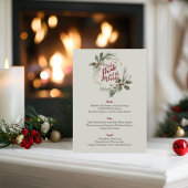 Eet, Drink en wees vrolijk kerstfeest Menu