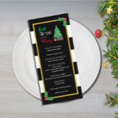 Eet Drink en wees vrolijk kerstfeest Menu