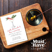 Eet, Drink en wees vrolijk kerstfeest Potluck Feestdagenkaart