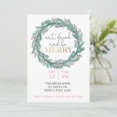 Eet, Drink en wees vrolijk kerstfeest Potluck I Kaart (Staand voorkant)