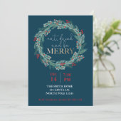 Eet, Drink en wees vrolijk kerstfeest Potluck I Kaart (Staand voorkant)