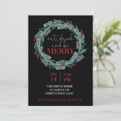 Eet, Drink en wees vrolijk kerstfeest Potluck I Kaart (Staand voorkant)