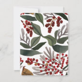 Eet, drink en wees vrolijk krans Kerstfeest Kaart (Achterkant)