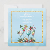 Eet DRINK en wees vrolijk met kerst Kaart (Voorkant)