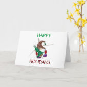 **EET, DRINK EN WEES VROLIJK** MOOIE GNOME KAART (Gele Bloem)