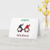 **EET, DRINK EN WEES VROLIJK** MOOIE GNOME KAART (Gele Bloem)