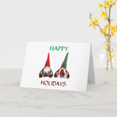 **EET, DRINK EN WEES VROLIJK** MOOIE GNOMEN KAART (Gele Bloem)